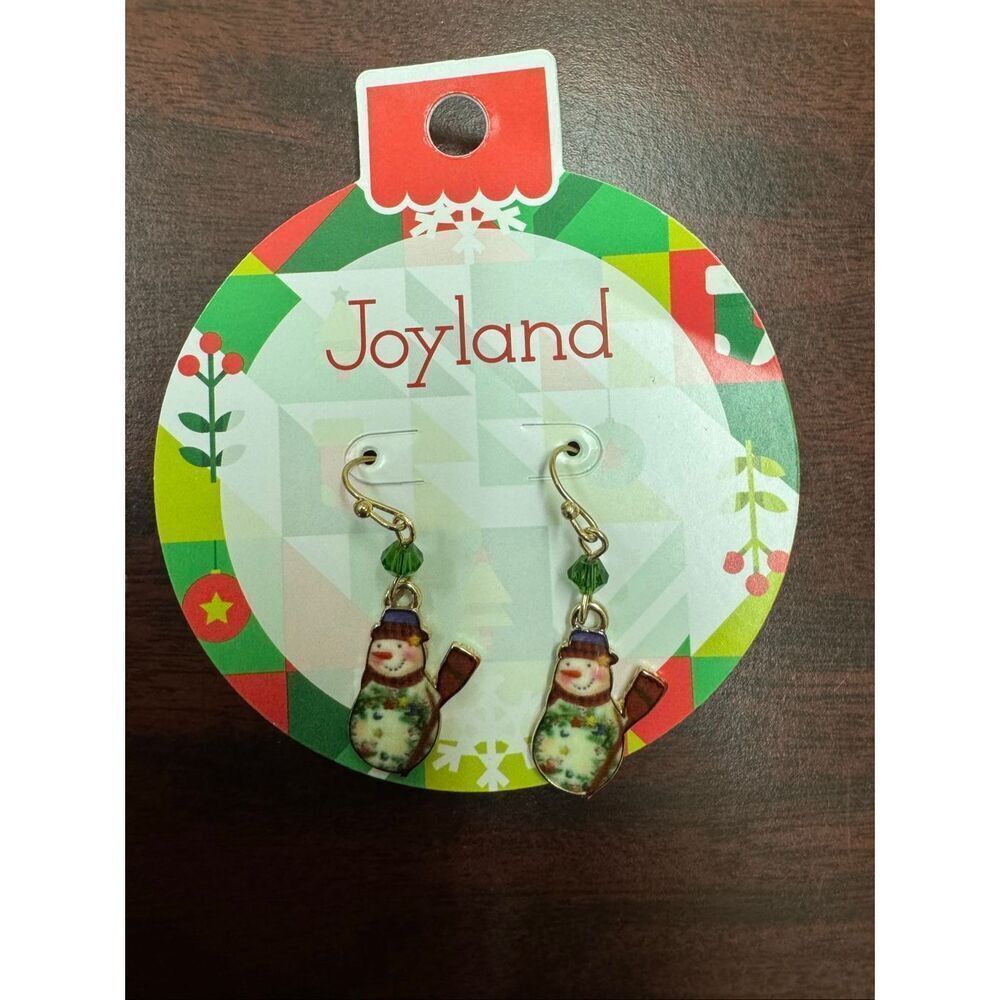 NWT Joyland Snowman Dangle Earrings